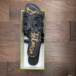 Sam Edelman Baltic Navy Slide Sandals